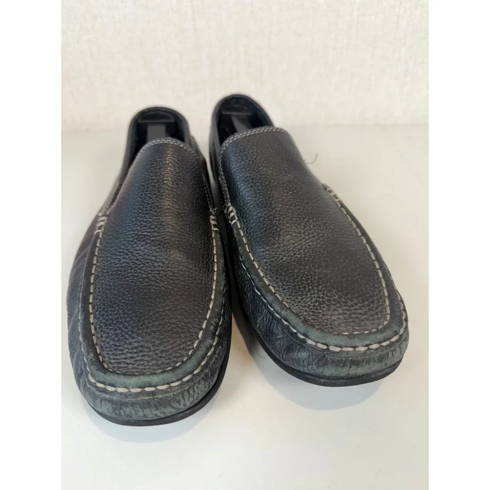 G.H‎ Bass & Co Connor Size 8M Loafer Black Brazil Leather Shoes